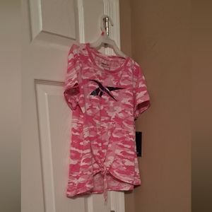 Reebok Girls Camfalouge top NWT